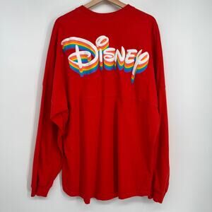 Disney Pride Collection Spirit Jersey Unisex US XXL Red Rainbow LOGO 2025